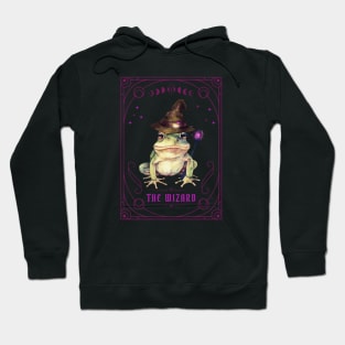 Whimsigoth Frog Tarot Card The Magician Dark Academia Hoodie